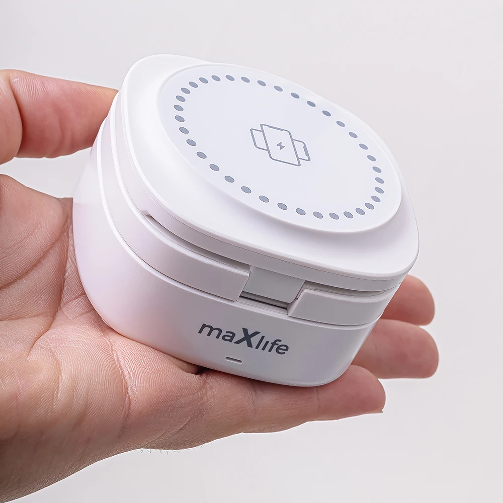 Maxlife MXWC-06 magnetinis belaidis įkroviklis 15W baltos spalvos 3in1