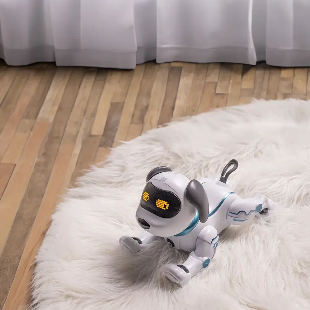 Maxlife nuotoliniu būdu valdomas šuo-robotas MXRD-100 baltos spalvos