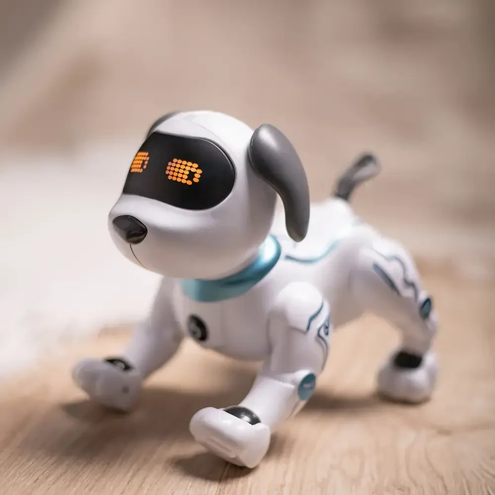 Maxlife nuotoliniu būdu valdomas šuo-robotas MXRD-100 baltos spalvos