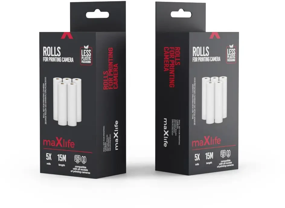 Maxlife ritinėlių rinkinys spausdinimo kamerai