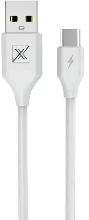 Maxximus Kabelis MX SET 2.4A / TYPE-C / 1m baltos spalvos