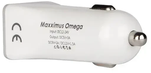AUTOMOBILINIS ĮKROVIKLIS MAXXIMUS OMEGA 3A QUICK CHARGE 3.0