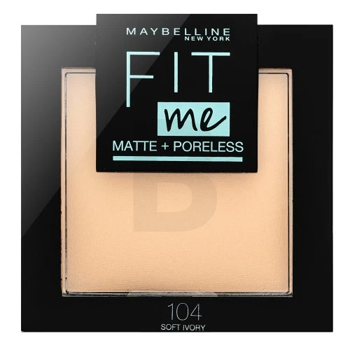 Maybelline MAY FIT ME MAT&POREL.PWD NU 104 Soft Iv see raudona 1