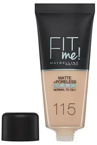 Makiažo pagrindas Maybelline Fit Me Matte+Poreless (115 Ivory) 30ml