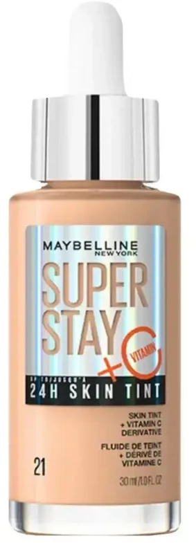 Maybelline Superstay 24H Skin Tint + Vitamin C Makeup moterims, 30 ml