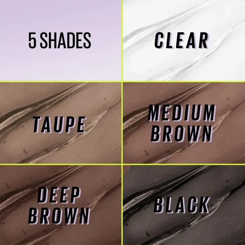 Maybelline Super Lock Brow Glue atspalvį suteikiantis antakių gelis-klijai, atspalvis: Taupe, 7 ml