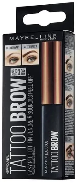 Maybelline MAYB TATTOO BROW GELTINT ilgalaikis antakių gelis #2 medium ruda 5GRM