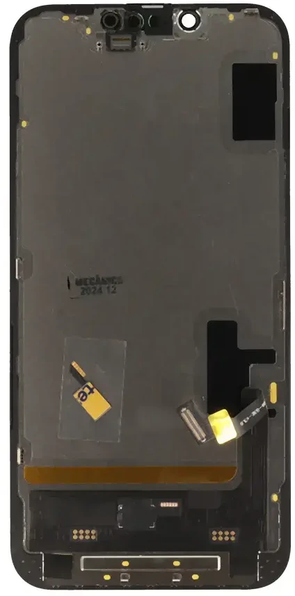 „Mecanico“ minkštas OLED ekranas su rėmeliu, skirtas „iPhone 14“ juodam (palaiko IC transplantaciją)