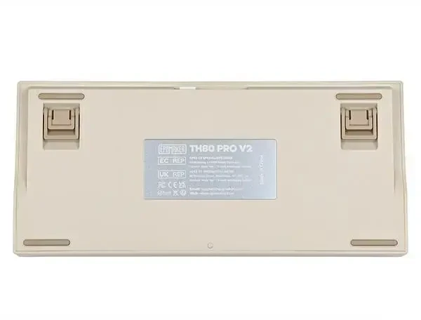 Epomaker klaviatūra TH80 Pro V2 su Wisteria jungikliais, balta