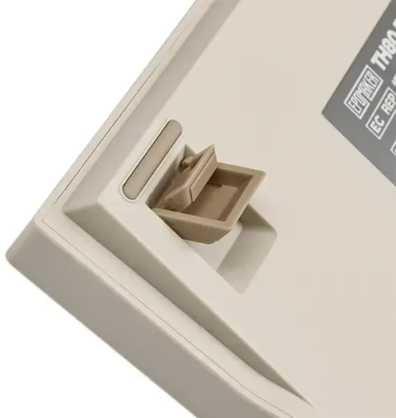 Epomaker klaviatūra TH80 Pro V2 su Wisteria jungikliais, balta