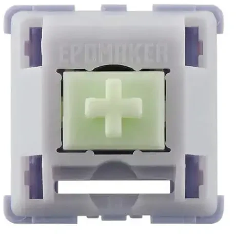 Epomaker klaviatūra TH80 Pro V2 su Wisteria jungikliais, balta