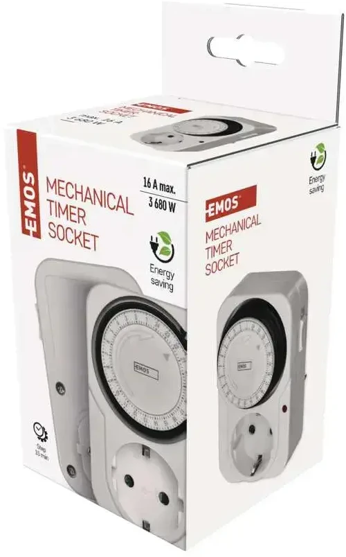 Emos Mechaninis laikmatis 230V/16A/inter.15min baltas