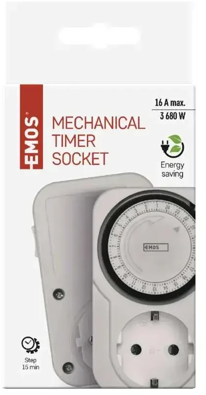 Emos Mechaninis laikmatis 230V/16A/inter.15min baltas