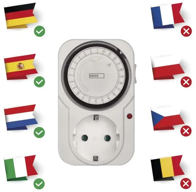 Emos Mechaninis laikmatis 230V/16A/inter.15min baltas
