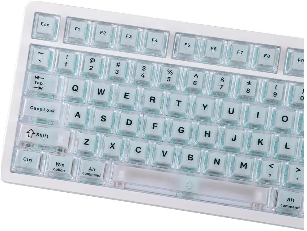 Klaviatūra mechaninė Epomaker HE75 V2 Jade HE Switch balta-kreminė/baltas-creamy