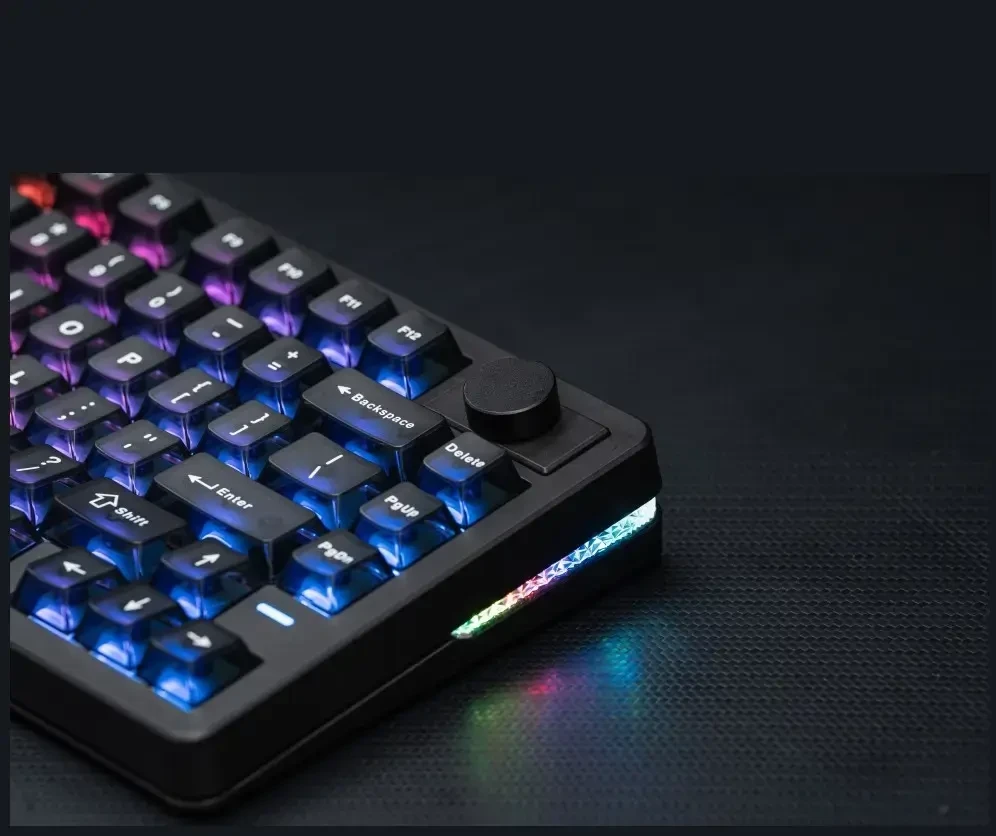 Klaviatūra mechaninė Epomaker HE75 V2 Jade HE Switch juoda-kreminė/juodas-creamy