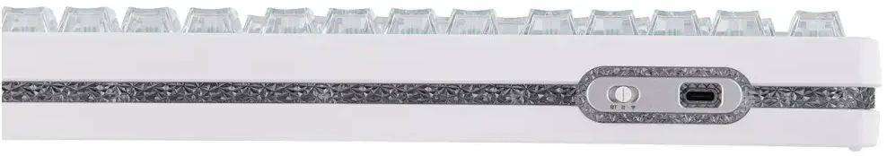 Klaviatūra mechaninė Epomaker HE75 V2 Jade HE Switch balta-kreminė/baltas-creamy