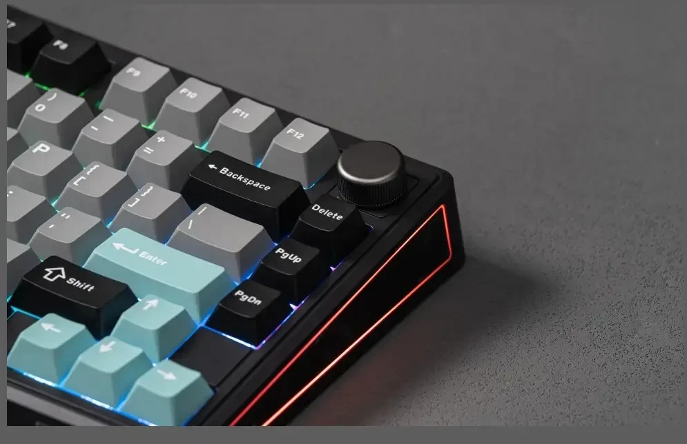 Klaviatūra mechaninė Epomaker TH80 V2 Pro Silent V2 Switch juoda-sea salt/juodas-sea salt