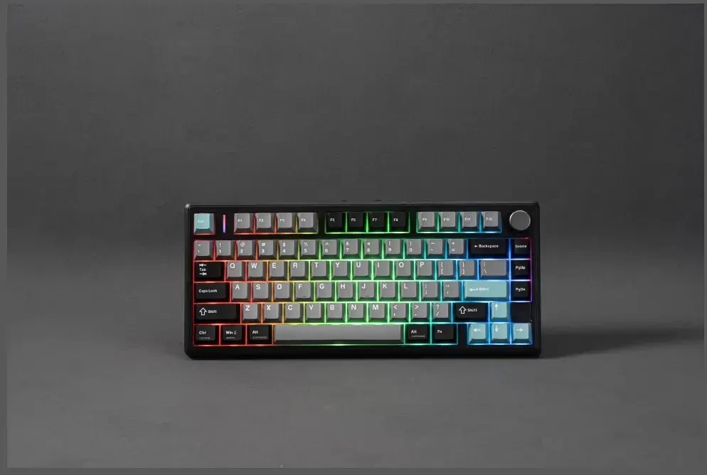 Klaviatūra mechaninė Epomaker TH80 V2 Pro Silent V2 Switch juoda-sea salt/juodas-sea salt