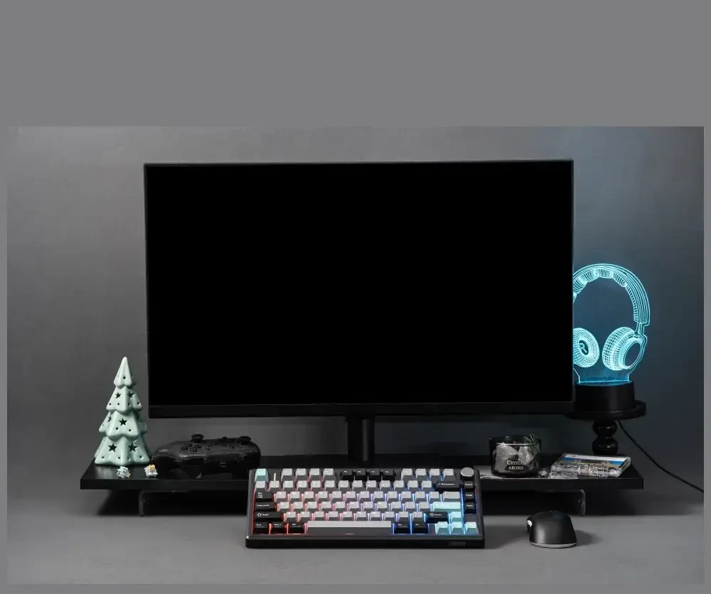 Klaviatūra mechaninė Epomaker TH80 V2 Pro Silent V2 Switch juoda-sea salt/juodas-sea salt