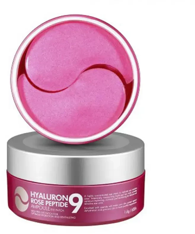 MEDI-PEEL Hyaluron Rose Peptide 9 Ampoule Eye Patch paakių pagalvėlės, 60 vnt.
