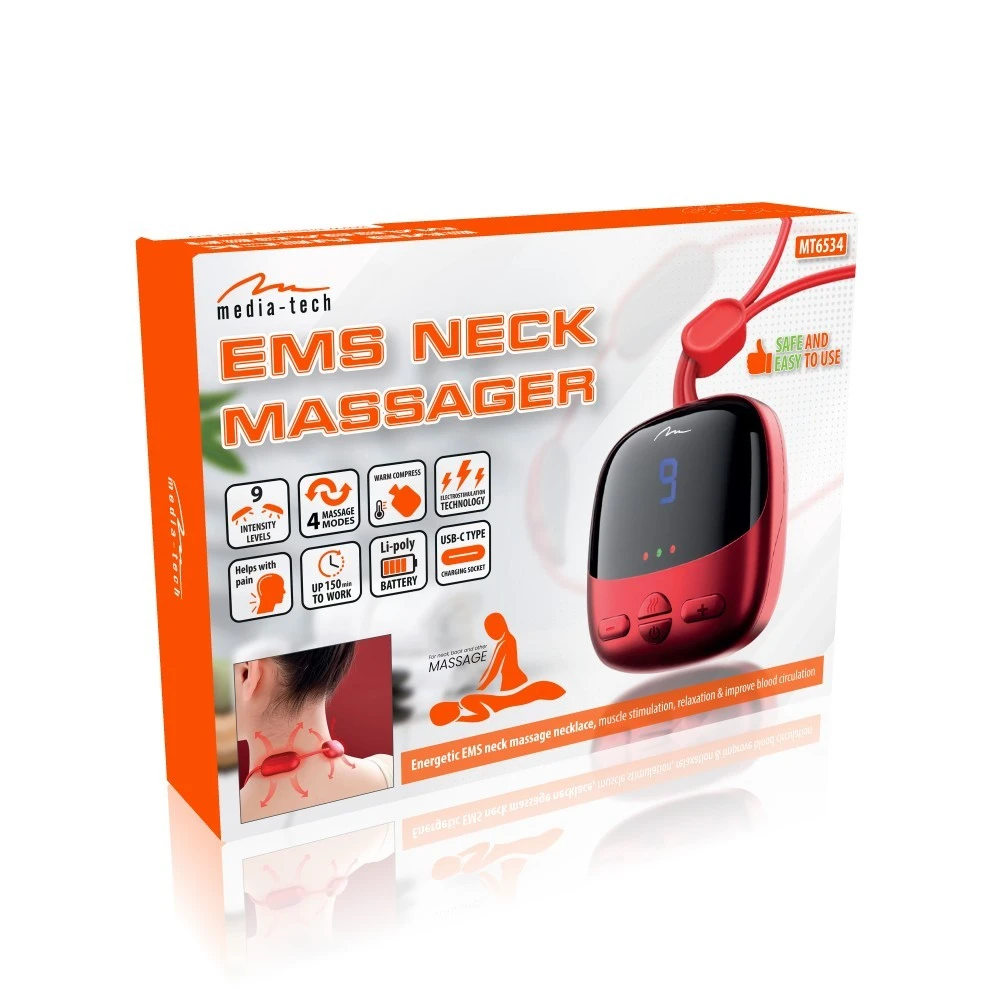 Media tech EMS kaklo ir sprando raumenų masažuoklis EMS KAKLO MASAŽUOKLIS MT6534