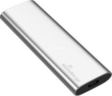 Kietasis diskas MediaRange 240 GB, Externe SSD - sidabrinis, USB-C 3.2 Gen 2 (10 Gbit/s)