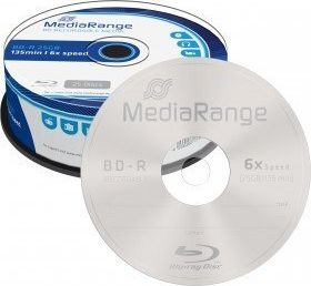 MediaRange BD-R 25 GB 6x25 vnt (MR514)