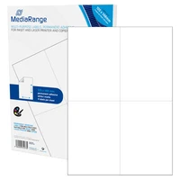 MediaRange Baltos etiketės 105x148mm, A6 200 vienetų (MRINK143)