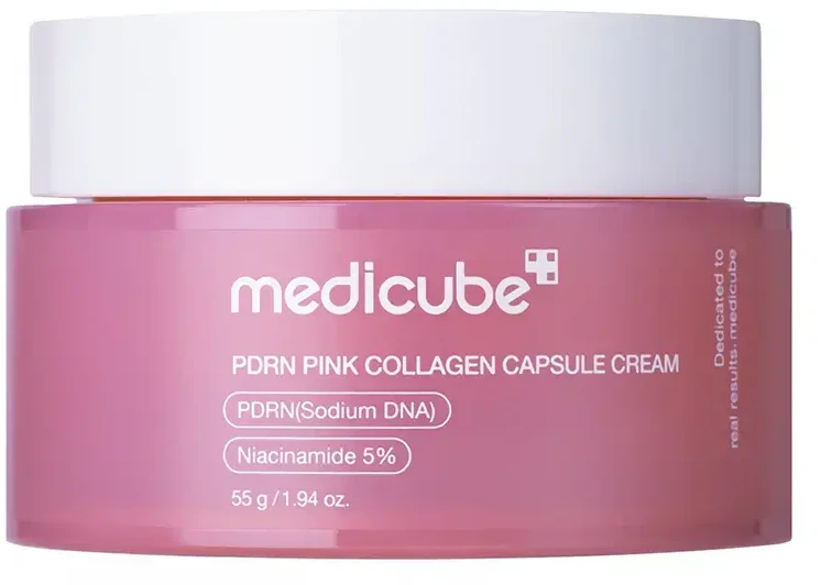Medicube PDRN Pink Capsule Cream regeneruojantis veido kremas, 55 g