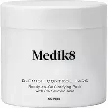 Medik8 Blemish Control Pads valomieji padeliai probleminei veido odai, 60 vnt.