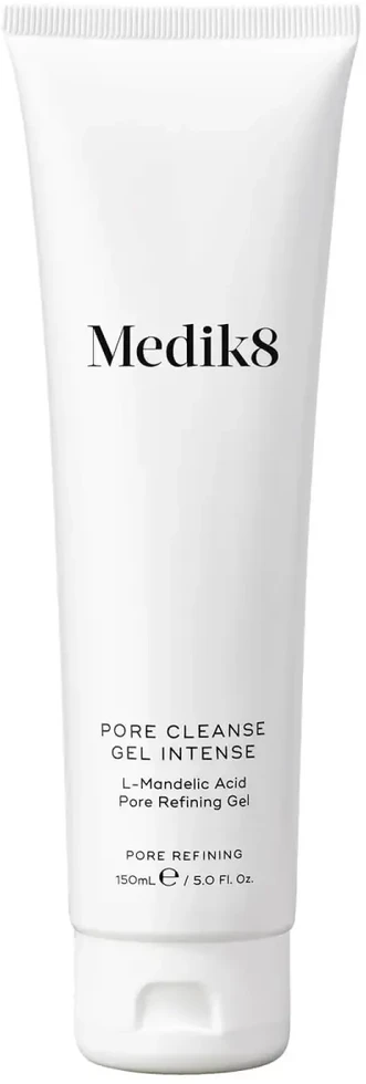 Medik8 Intense Pore Cleanse Gel poras valantis gelinis veido prausiklis, 150 ml