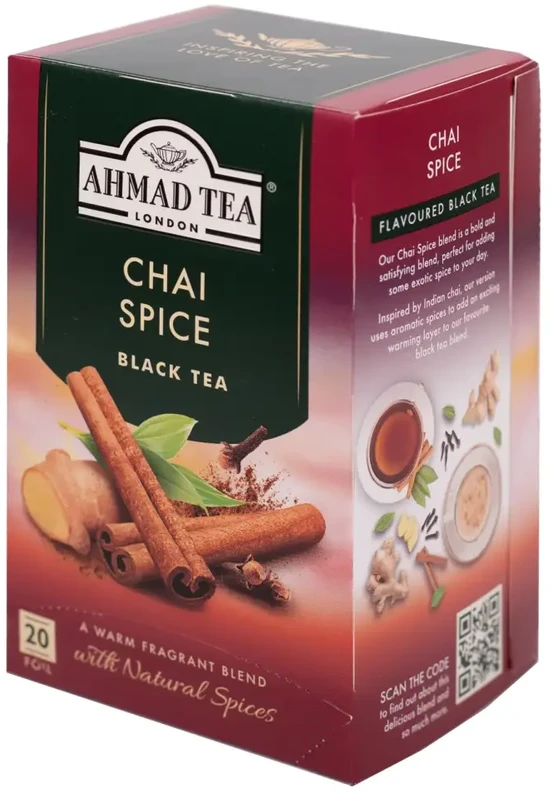 Ahmad Chai Spice arbatos pakuotė su prieskoniais