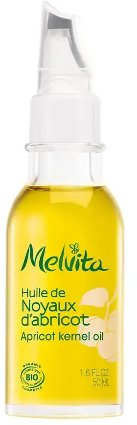 Melvita, abrikosų kauliukų, ekologiškas, gaivinantis, dienos, aliejus, veidui ir kūnui, 50 ml *Testuojamasis rinkinys