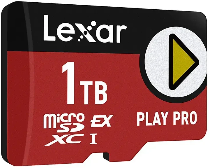 Atminties kortelė „Lexar 1TB Micro SDXC Express PLAY Pro 7.1 UHS-I C10 U3 V30“ atmintis