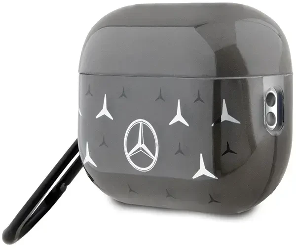 Mercedes MEAP28DPMGS AirPods Pro 2 (2022/2023) dėklas, juodos spalvos, su dideliu žvaigždės raštu