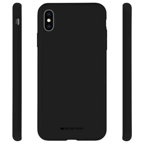 Mercury silikoninis Apple iPhone 15 Pro 6,1" dėklas telefonui juodos spalvos
