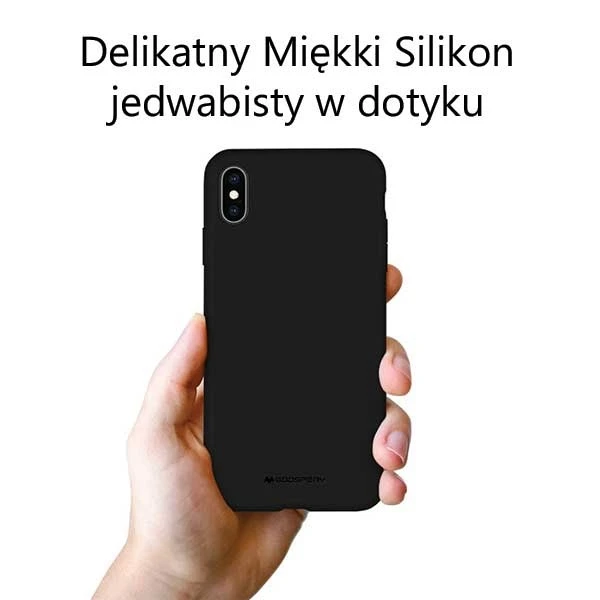 Mercury silikoninis Apple iPhone 15 Pro 6,1" dėklas telefonui juodos spalvos
