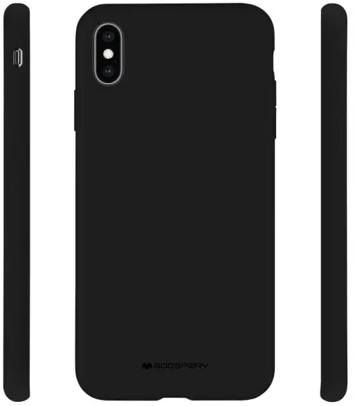 Dėklas Mercury Silicone Samsung A20s A207 juoda juodas