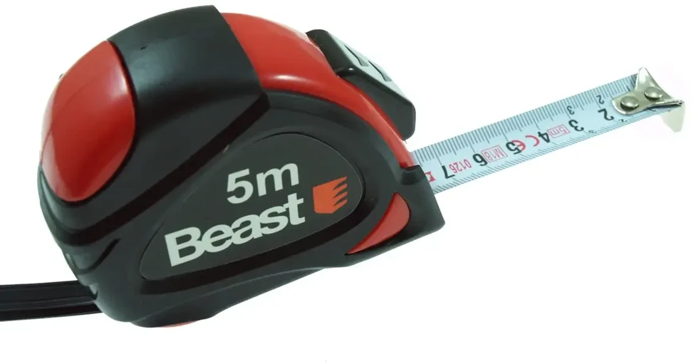 Matavimo juosta 5mx19mm Nylon AutoStop Beast
