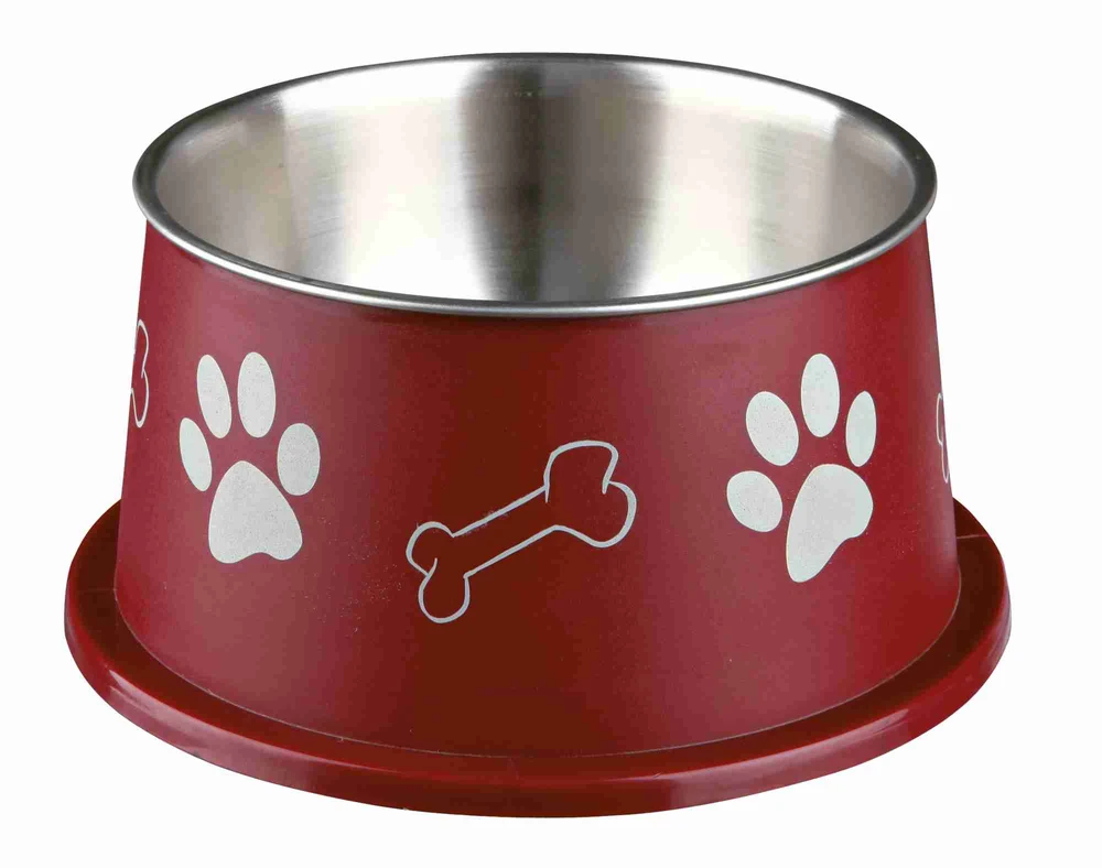 Trixie METALINIS DUBENIS SU PLASTIKINIU DANGA 0,9l 15 cm