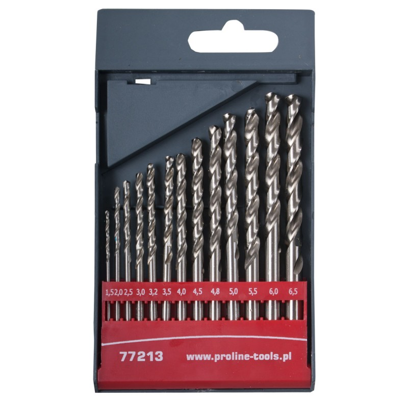 Grąžtas Metalo gręžimo rinkinys HSS-G 1,5-6,5 mm 13gb Proline