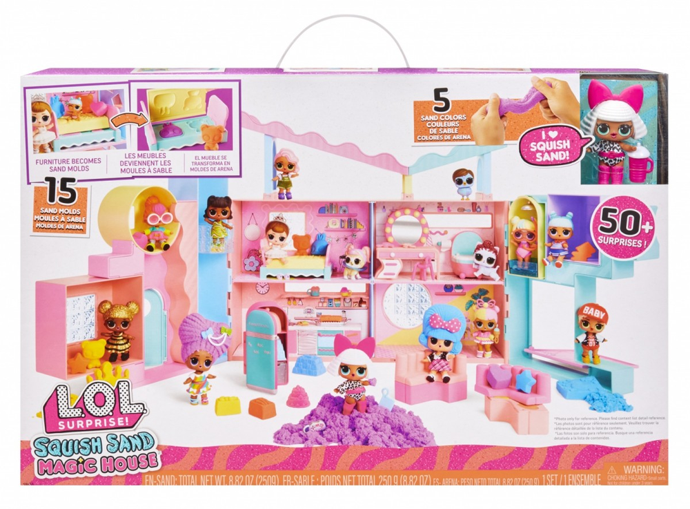 MGA LOL SURPRISE NAMELIS SQUISH SAND MAGIC SU LĖLYTE DIVA