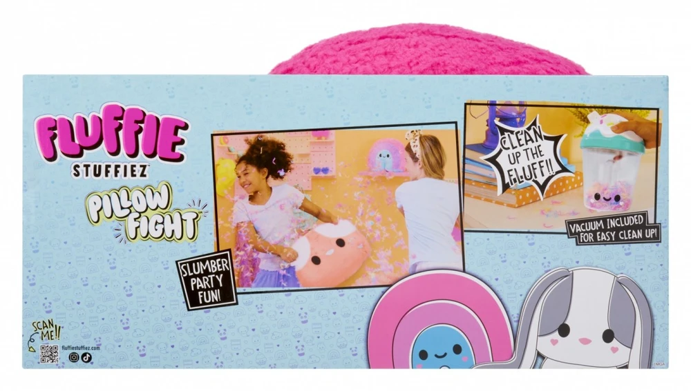 MGA 513056EUC Fluffie Stuffiez Pillow Fight- Vaivorykštė