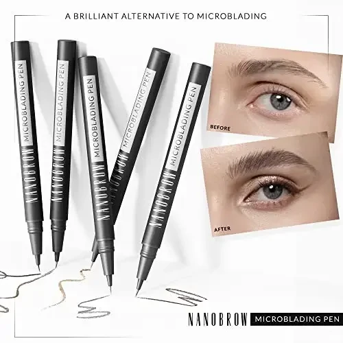 Mikrobladingo rašiklis Nanobrow Tamsiai ruda 1 ml