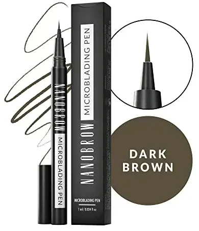 Mikrobladingo rašiklis Nanobrow Tamsiai ruda 1 ml