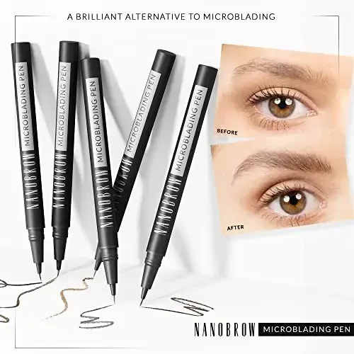 antakių pieštukas Nanobrow Microblading Pen Skirtas šviesiems plaukams 1ml