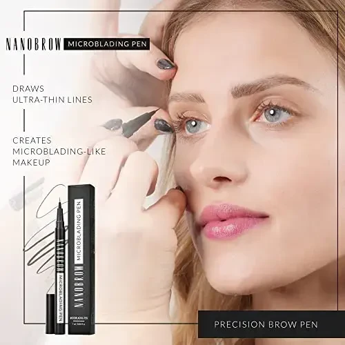 antakių pieštukas Nanobrow Microblading Pen Skirtas šviesiems plaukams 1ml