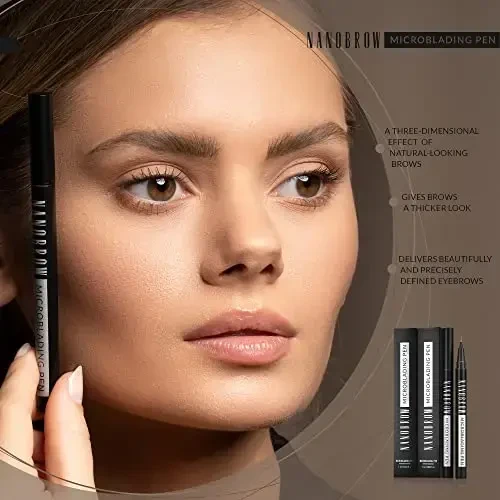 antakių pieštukas Nanobrow Microblading Pen Skirtas šviesiems plaukams 1ml