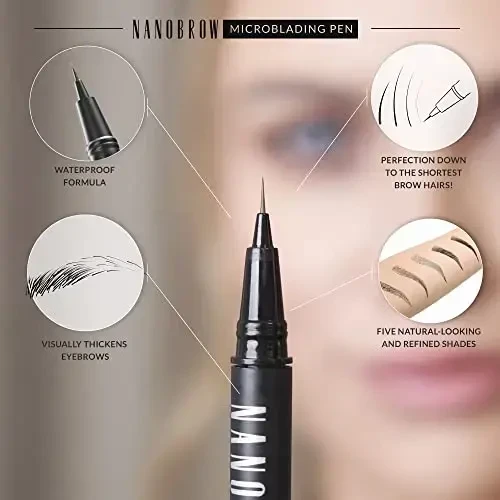 antakių pieštukas Nanobrow Microblading Pen Skirtas šviesiems plaukams 1ml